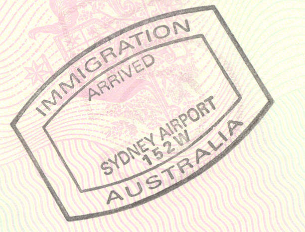 istock Australia immigration entry stamp 172795839