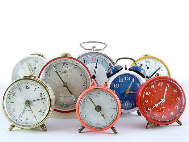 istock Group of alarm clocks 172795900