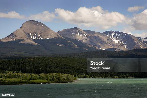 Mountains And Lake Stock Photo - Download Image Now - Forest, Glacier, Horizontal