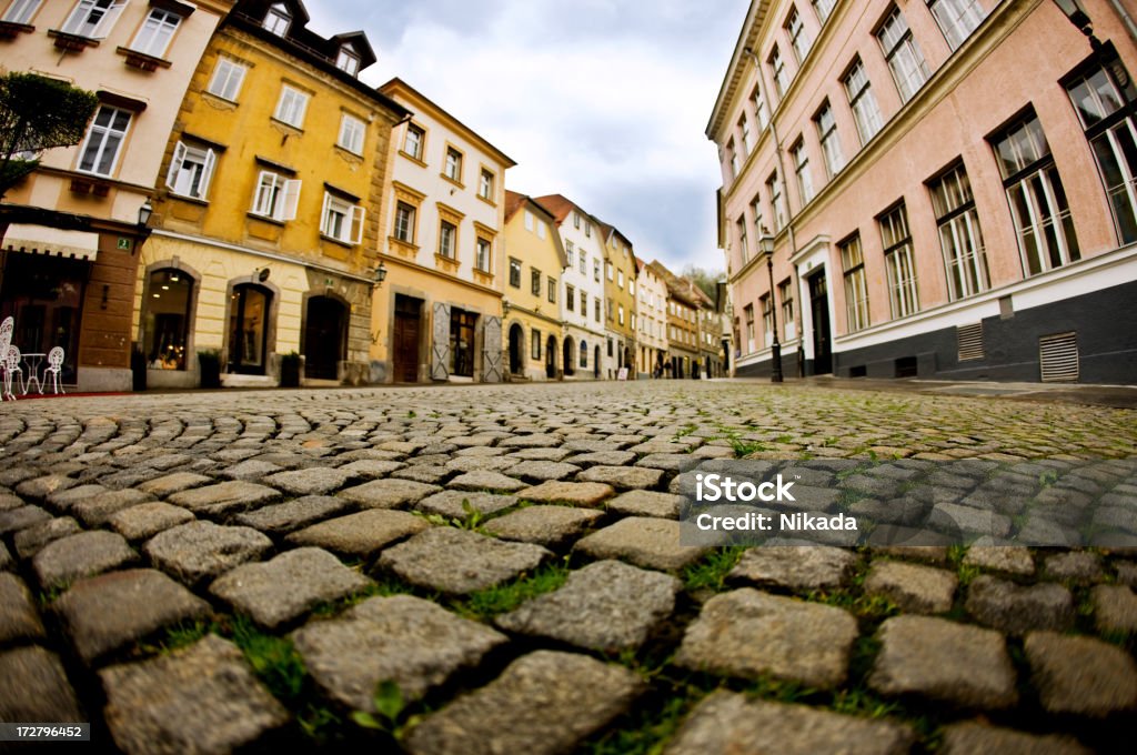 E a bela cidade velha - Foto de stock de Eslovênia royalty-free