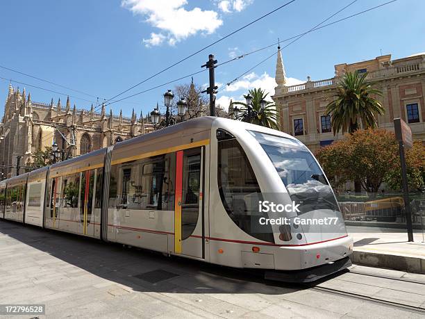 Modern Tram Seville Stock Photo - Download Image Now - Cable Car, Seville, Andalusia