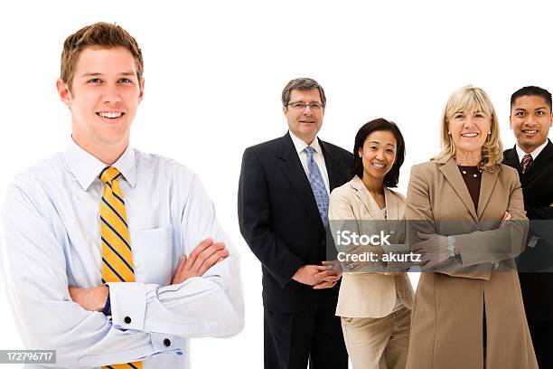 Business Team Professionals Stock Photo - Download Image Now - Human Resources, Multiracial Group, White Background