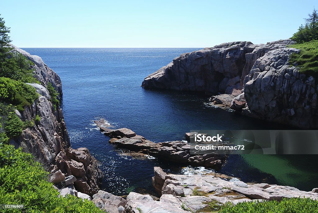 Rocky cliffs sobre o mar - Royalty-free Ilha Cape Breton Foto de stock
