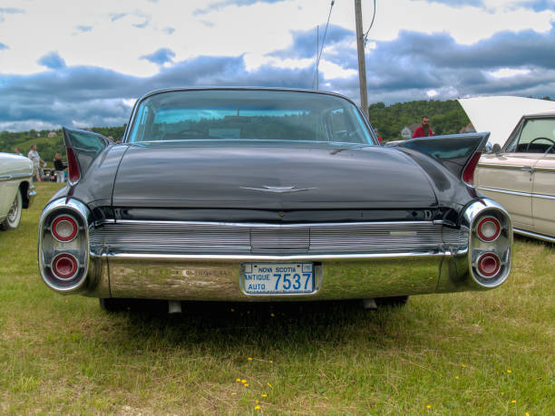 Chester, Nova Scotia, Canada - June 23, 2007 : Rear view of 1960 Cadillac Coupe Deville, Annual Graves Island Car Show at Graves Island Provincial Park, Chester, Nova Scotia Canada.