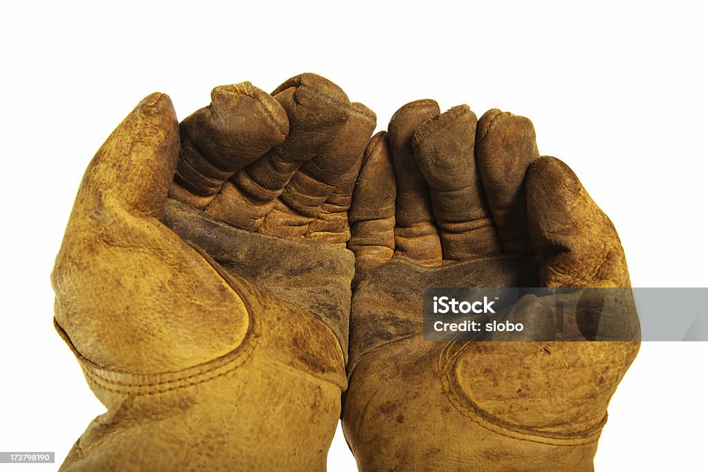 Hände mit Schutzhandschuhe - Lizenzfrei Fotografie Stock-Foto
