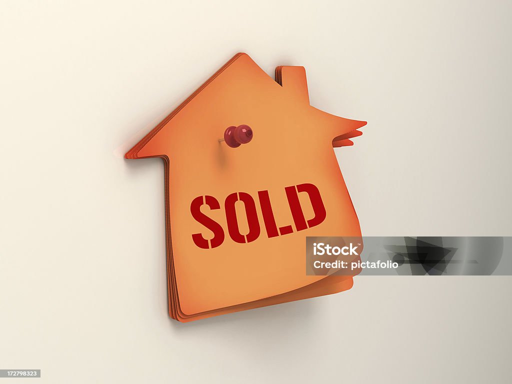 Дом продан - Стоковые фото Sold - английское слово роялти-фри
