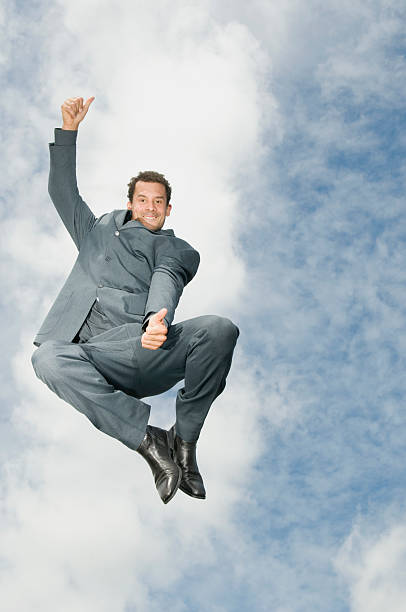 Man Jumping stock photo