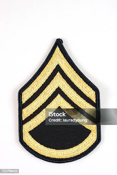 Uniti Personale Militare Sergente Rank Emblema - Fotografie stock e altre immagini di Badge - Badge, Forze armate statunitensi, Close-up