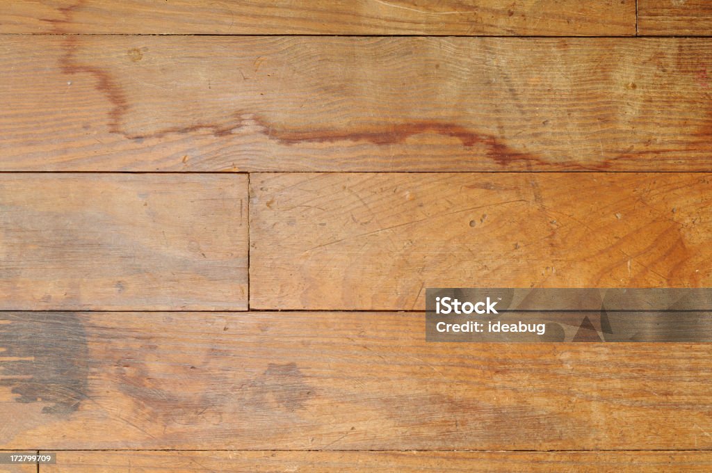 Danificado piso de madeira-de-lei - Foto de stock de Danificado royalty-free