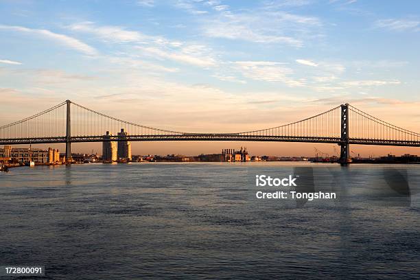 Ben Franklin Bridge Filadelfia Foto de stock y más banco de imágenes de Amanecer - Amanecer, Arquitectura, Benjamín Franklin