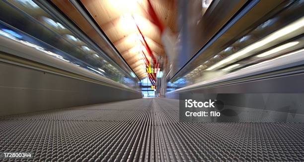 Airport Moving Walkway Stock Photo - Download Image Now - Activity, Airport, Architecture