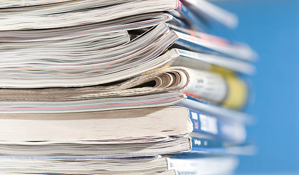 istock Pile of Newspapers and Magazines Profile View 172800397