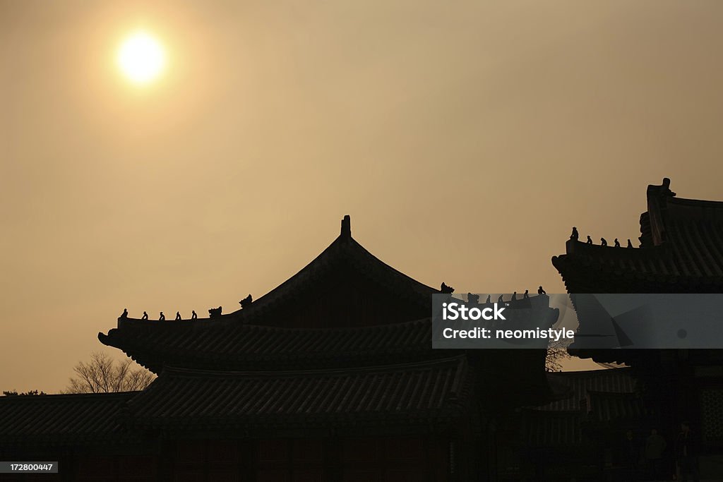 Telhado de Palácio Oriental - Royalty-free Anoitecer Foto de stock