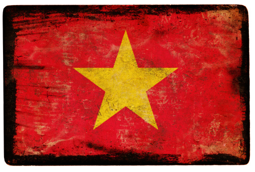 Grunge flag of Vietnam