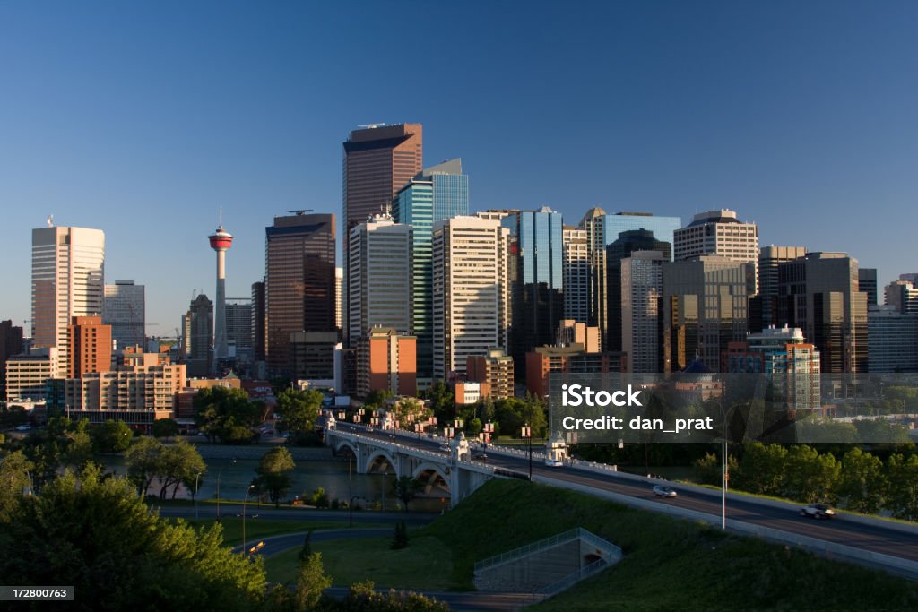 Le centre-ville de Calgary - Photo de Affaires libre de droits