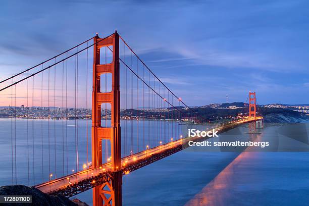 Solstício De Verão Golden Gate Bridge - Fotografias de stock e mais imagens de Alfalto - Alfalto, Azul, Aço