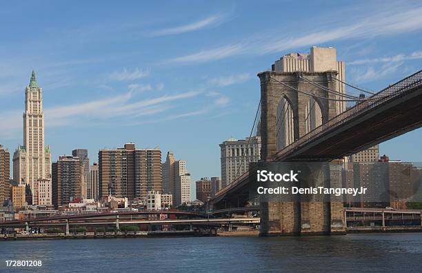 Ponte Di Brooklyn New York City - Fotografie stock e altre immagini di Affari - Affari, Ambientazione esterna, Architettura