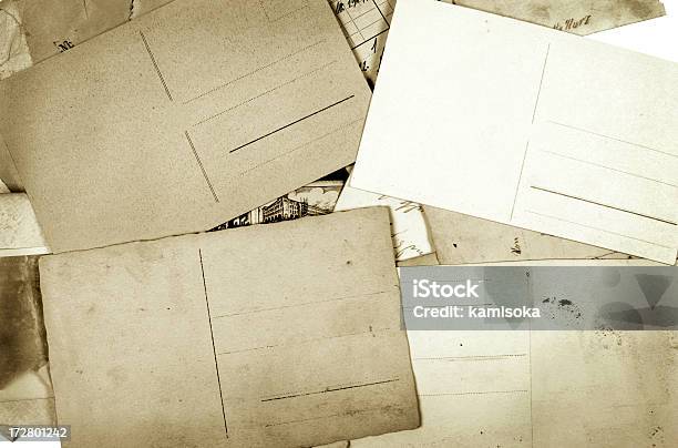 Conjunto De Viejas Postales Foto de stock y más banco de imágenes de Anticuado - Anticuado, Antigualla, Antihigiénico