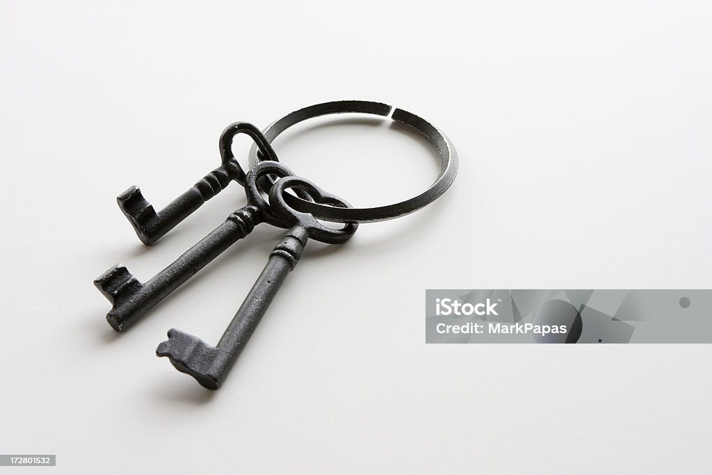 Old fashioned кольцо для ключей - Стоковые фото Антиквариат роялти-фри