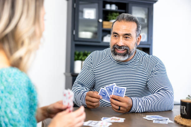 istock Married Mixed Race Couple Playing Games 1728016660