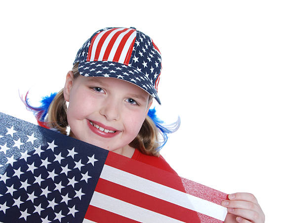 istock Patriotic Girl (copy space) 172801705