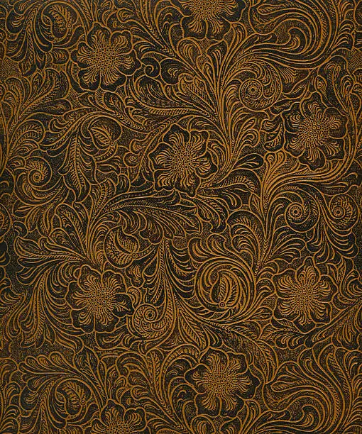 Photo of classic pattern on faux leather