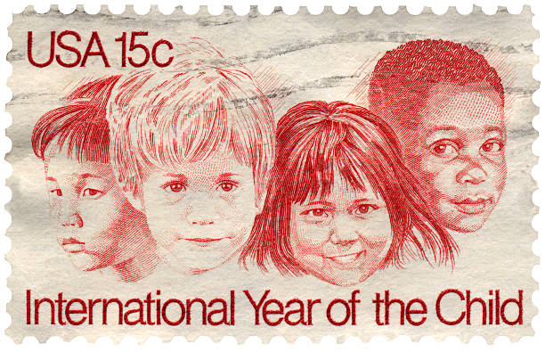 istock International Child Stamp 172801887