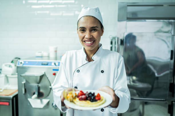 istock Portrait of a chef at commercial kitchen 1728020502