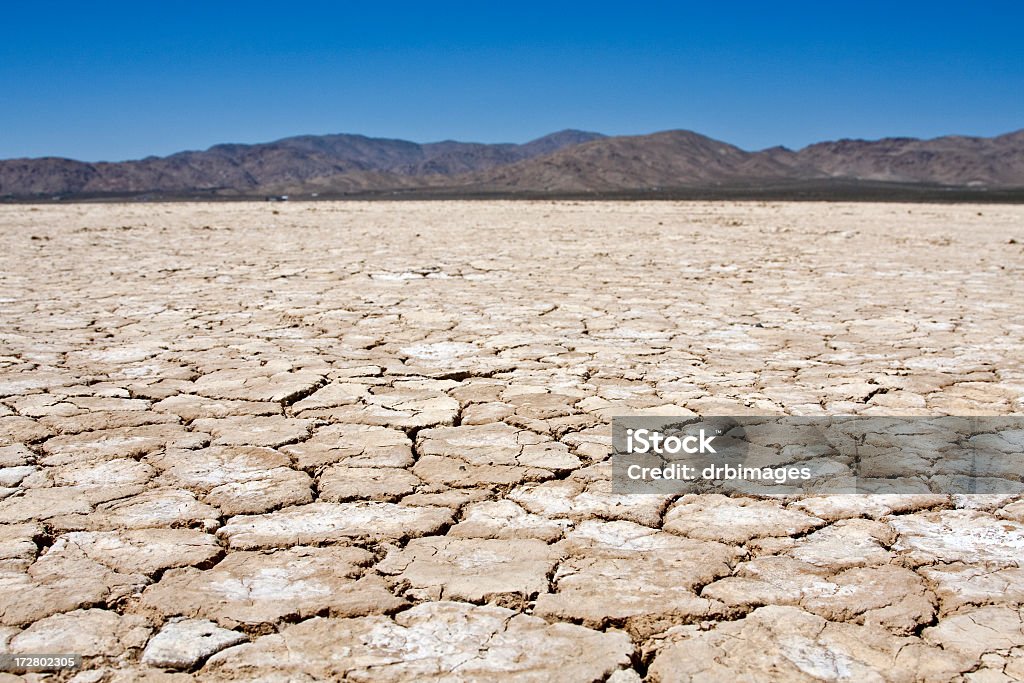 Seco lakebed Paisagem - Royalty-free Terra Foto de stock