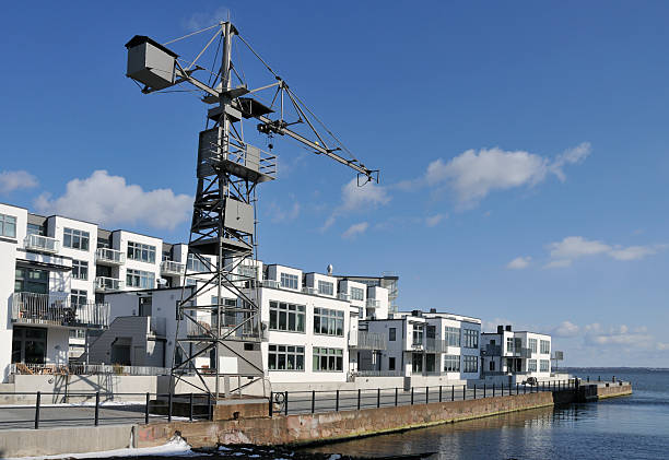 gli appartamenti da mare - kalmar foto e immagini stock