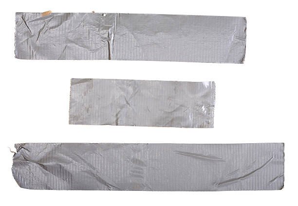 Used Duct Tape Pieces stock photo