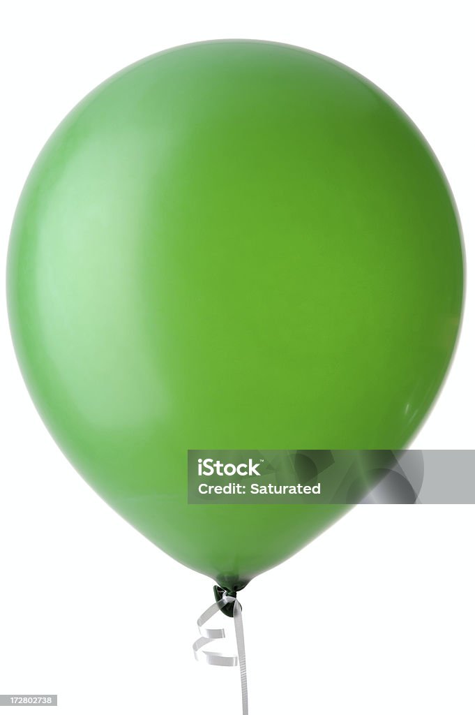 Зеленый шар изолированные на белом фоне - Стоковые фото Воздушный шарик роялти-фри