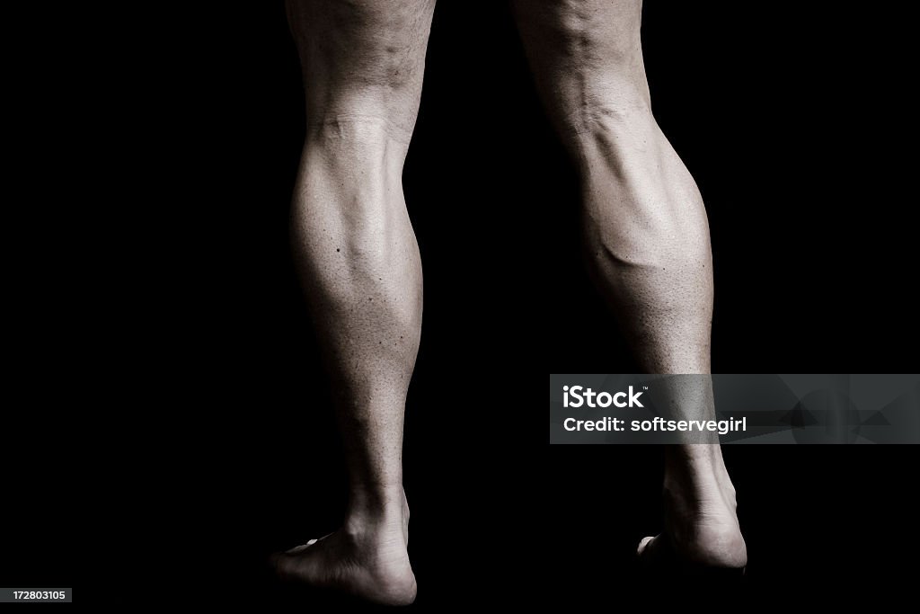 Homem Musculoso Panturrilhas - Foto de stock de Musculoso royalty-free