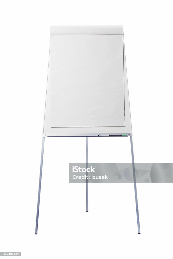 Blank White Easel Isolated Stock Photo - Download Image Now