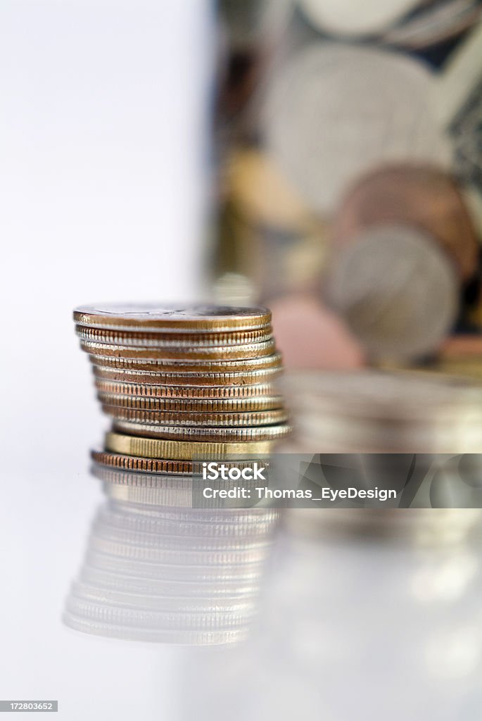 MoneyTip Einmachglas Series - Lizenzfrei 1-Dollar-Schein Stock-Foto
