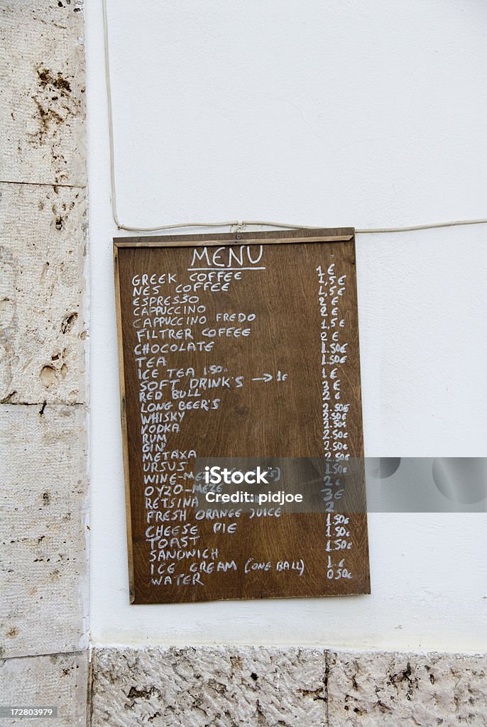 Tableau de menu grec - Photo de Aliment libre de droits