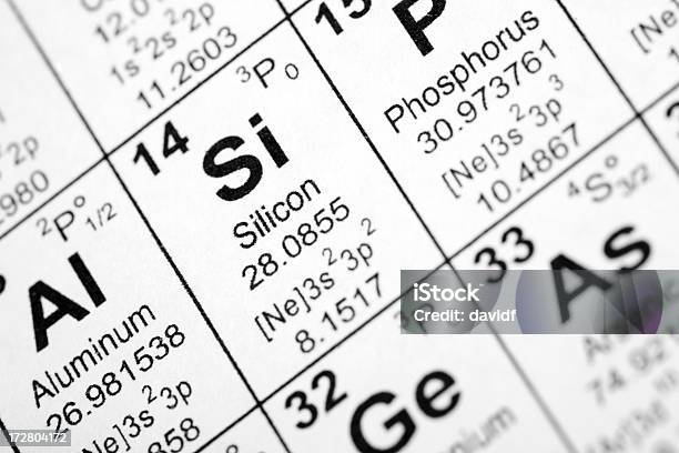 Foto de De Silício Element e mais fotos de stock de Aula de Química - Aula de Química, Ciência, Fotografia - Imagem