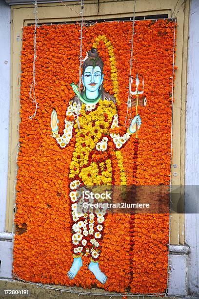 Lord 시바 또는 Mahesh 개념에 대한 스톡 사진 및 기타 이미지 - 개념, 기도하기, 꽃-식물