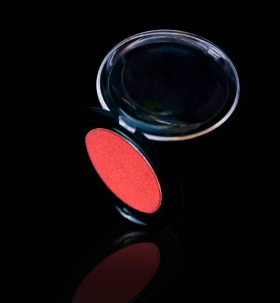 istock Red Blush / Face Powder Isolated on Black 1728042106