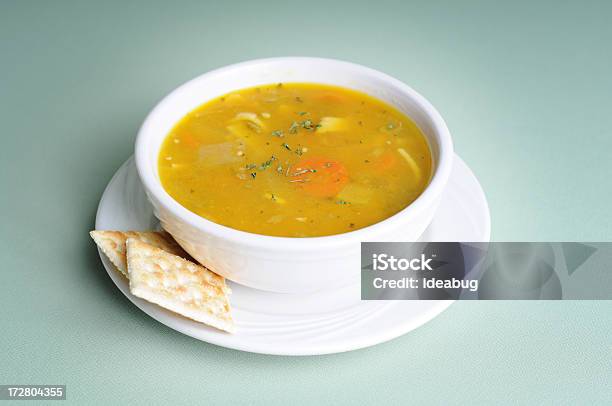 Chicken Noodle Soup Stock Photo - Download Image Now - Chicken Noodle Soup, Appetizer, Bowl