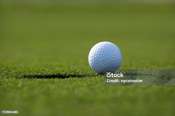 Golf Ball Next To Hole Stock Photo - Download Image Now - Golf, Cup, Macrophotography