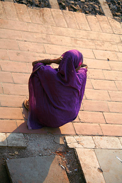 Indian woman sitting