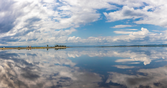 The magnificent landscapes of Carleton sur mer in Gaspésie on the edge of the Baie des Chaleur.