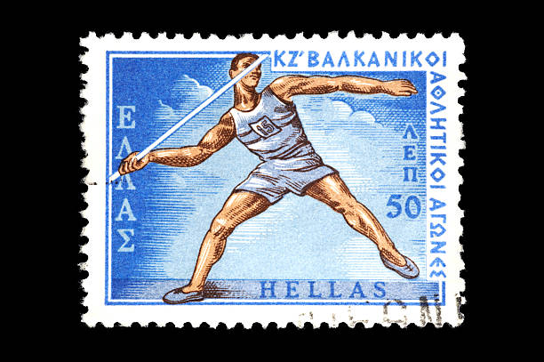 istock Post stamp of an athletic event 172805335