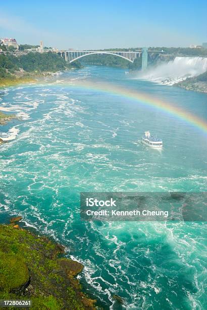 Cascate Del Niagara - Fotografie stock e altre immagini di Acqua - Acqua, Arcobaleno, Bagnato