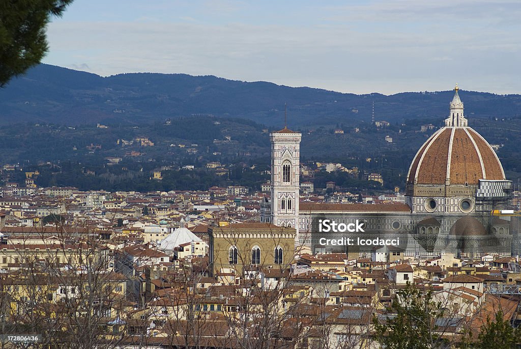 Particolare vista di Firenze - Foto stock royalty-free di Architettura