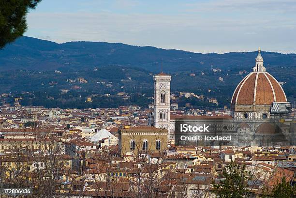 Particolare Vista Di Firenze - Fotografie stock e altre immagini di Architettura - Architettura, Campanile, Campanile di Firenze