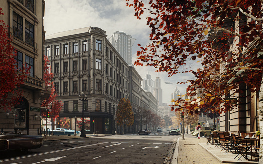 Digitally generated beautiful and sunny autumn day in a city like no other.

The scene was created in Autodesk® 3ds Max 2024 with V-Ray 6 and rendered with photorealistic shaders and lighting in Chaos® Vantage with some post-production added.
