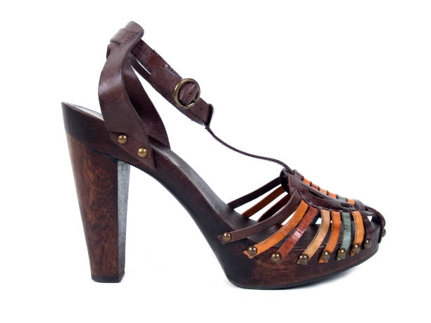 istock Wooden Sole High Heel Shoe 172806893