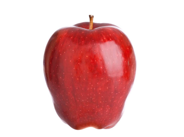 Apples (XL) A beautiful red apple on white.PLEASE CLICK ON THE IMAGE BELOW TO SEE MORE FOOD RELATED IMAGES IN MY PORTFOLIO: red delicious apple stock pictures, royalty-free photos & images